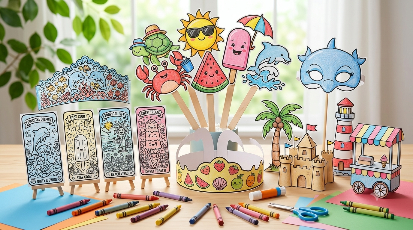 Summer Color&Craft - HappyPebblez