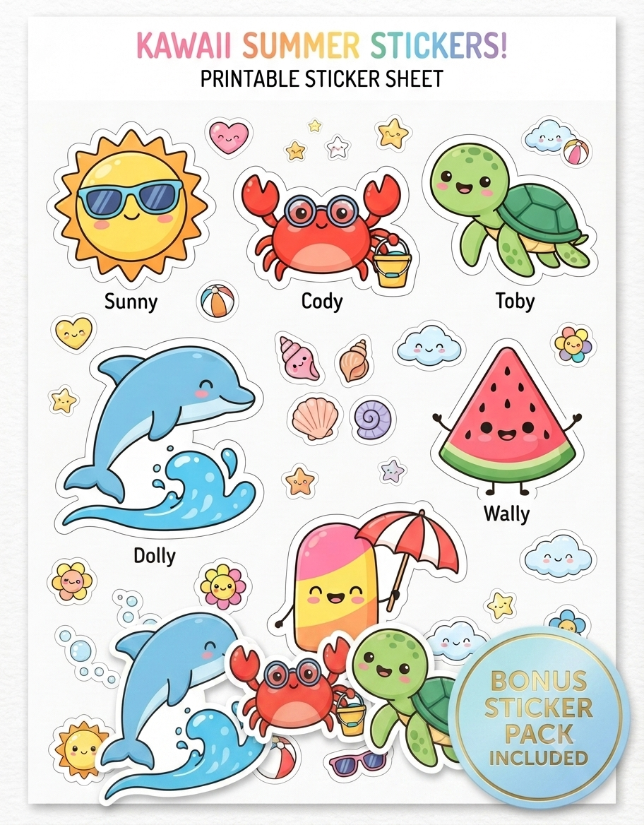 Summer Color&Craft - HappyPebblez