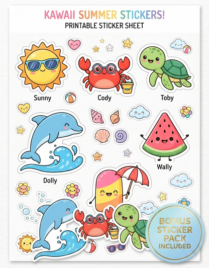 Summer Color&Craft - HappyPebblez