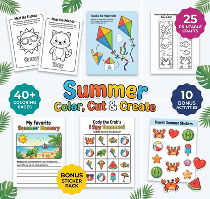 Summer Color&Craft - HappyPebblez